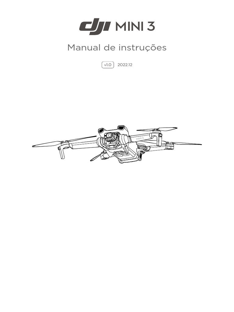 Manual do DJI Mini 3: Instruções e Dicas | PDF | Voo | Aeronave