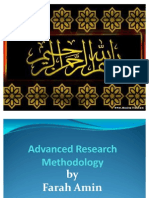 Advanced Research Methodology
