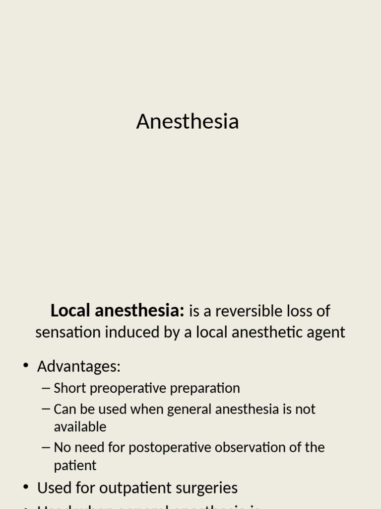 Anesthesia 1 Pdf Anesthesia Clinical Medicine