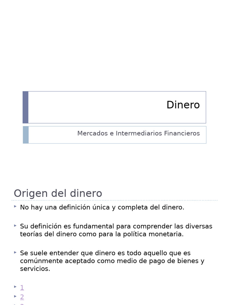 Historia y Funciones del Dinero | PDF | Dinero | Bancos