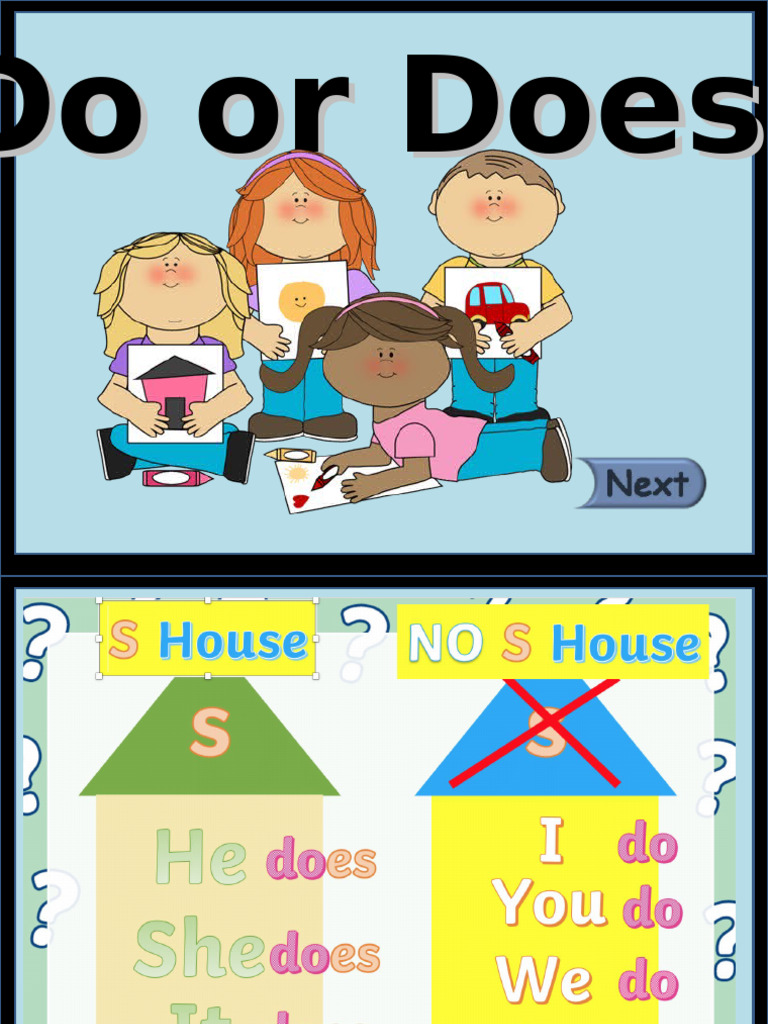 Grammar 1 Do or Does Game | PDF