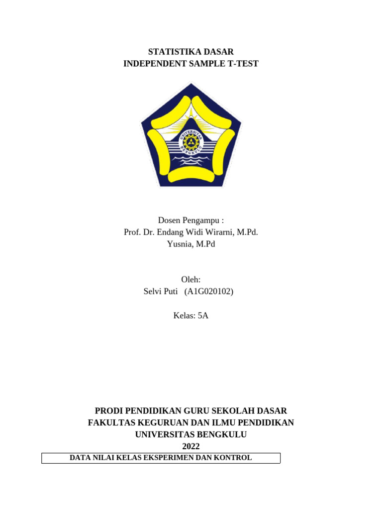 Independent Sample T-Test | PDF