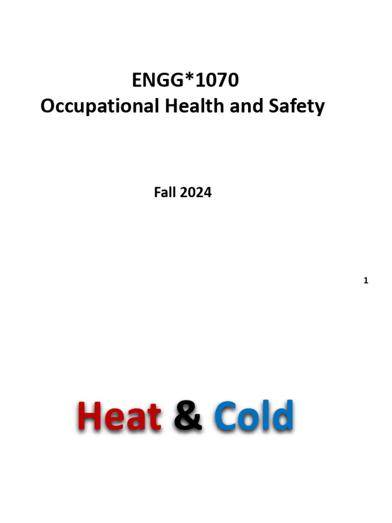 Lecture 15 Pdf Hypothermia Cold