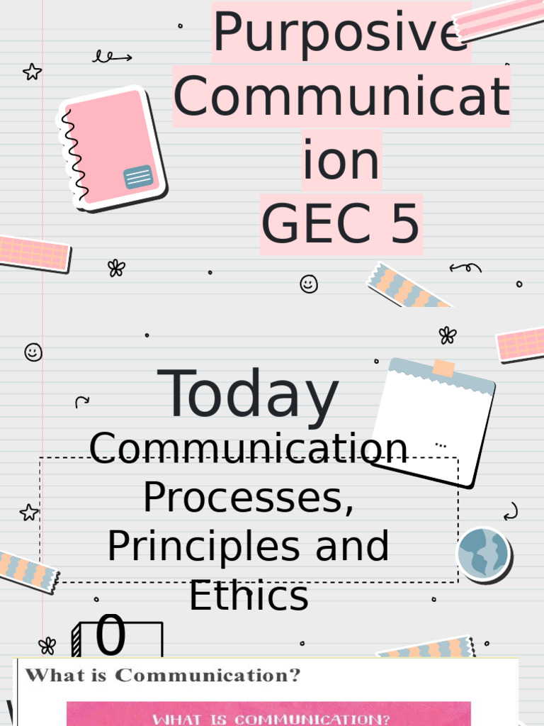 Communication Processes and Ethics Guide | PDF | Communication | Human ...