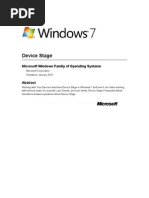 Windows 7 Device Stage