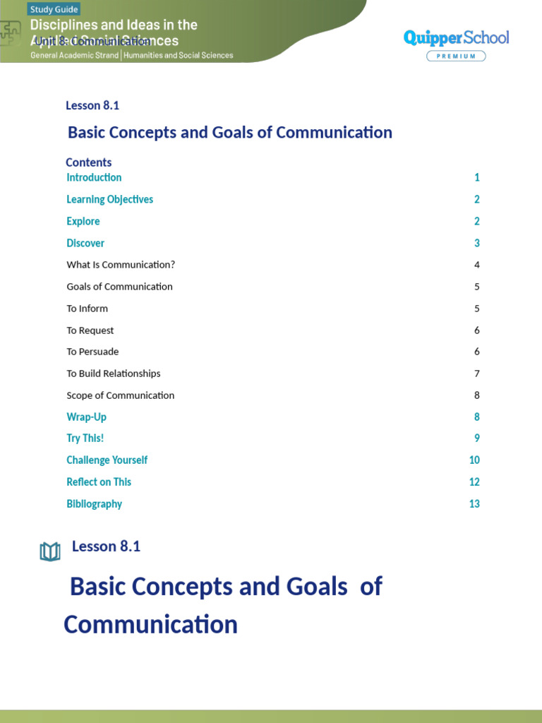 DIA 12 Q1 0801 SG Lesson 8.1 Basic Concepts and Goals o | PDF ...