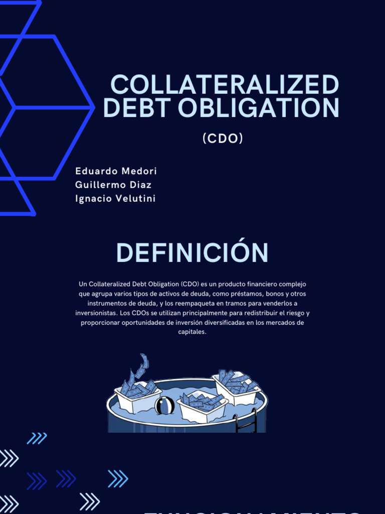 Collateralized Debt Obligation (CDO) | PDF | Obligaciones de deuda ...