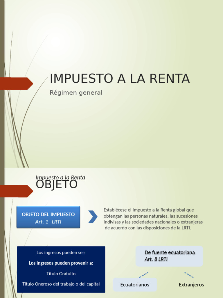 Guía Completa del Impuesto a la Renta en Ecuador | PDF | Impuestos ...