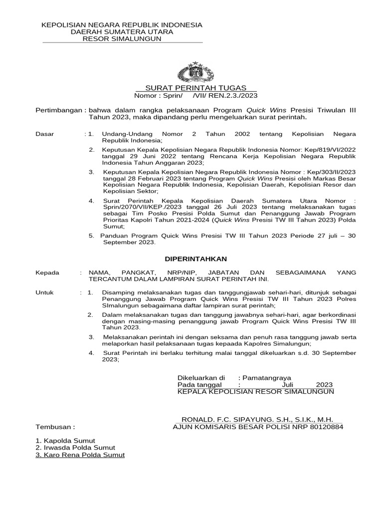 Sprin BTP TW IV THN 2024 | PDF