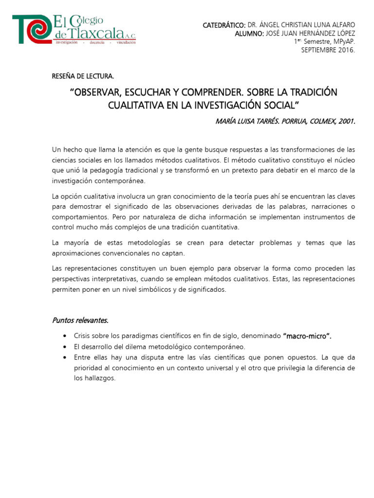 Tarea 1 Reseña Libro | PDF