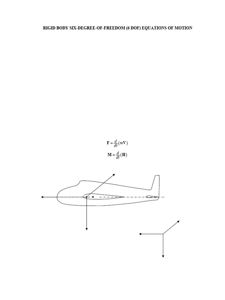 6DOF Rigid Body Motion Equations | PDF | Rotation Around A Fixed Axis ...