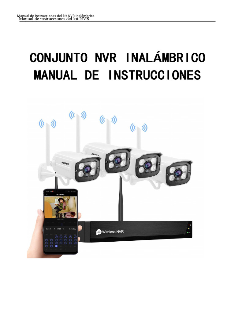 Manual de Instrucciones Del Kit NVR Inalámbrico | PDF | Dirección IP ...