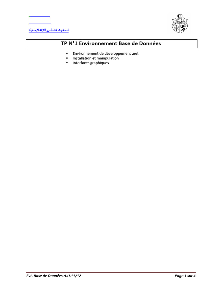 TP2 Edbd | PDF | Environnement de développement | De base