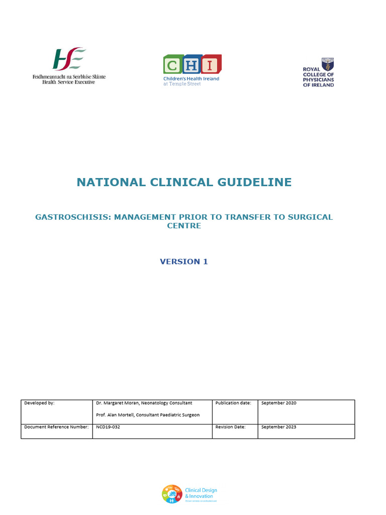 Gastroschisis Management Guidelines | PDF | Preterm Birth | Prenatal ...