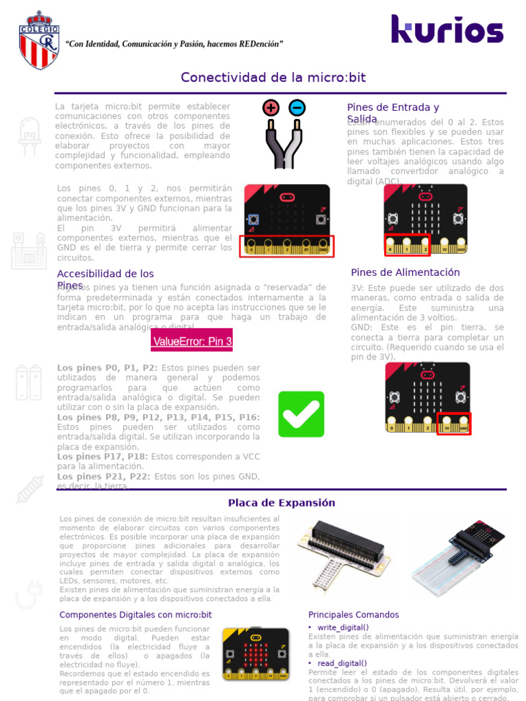 Conectividad en La Microbit | PDF | Red eléctrica | Electrónica