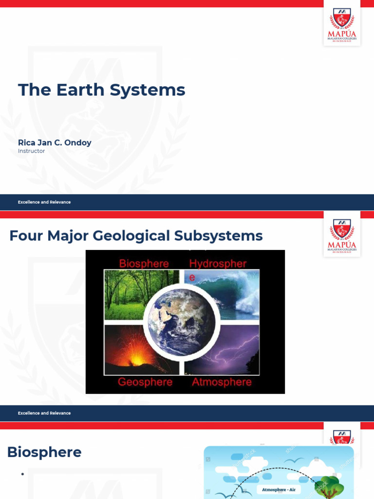 Understanding Earth's Geological Subsystems | PDF | Nitrogen | Water Cycle