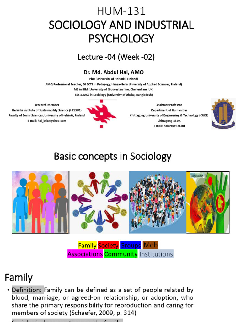 HUM-151 Lecture 04 Basic Concepts | PDF | Sociology | Liberal Arts ...