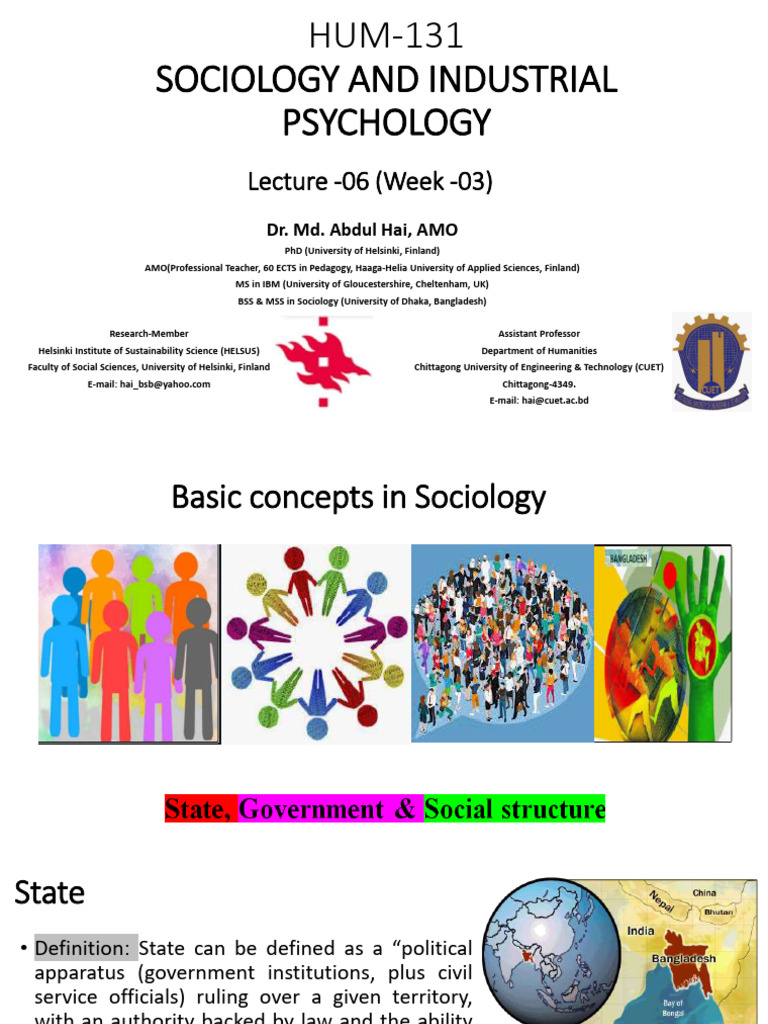 Sociology of State and Government Concepts | PDF | Liberal Arts ...