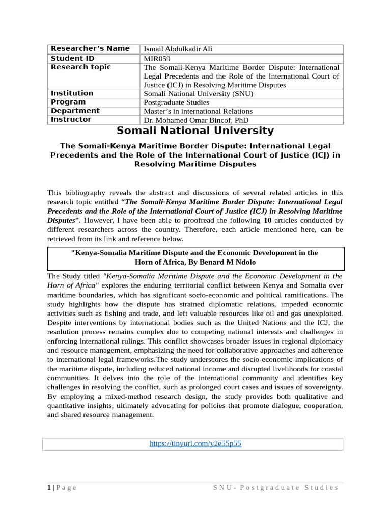 Ismail RD | PDF | International Law | United Nations Convention On The ...