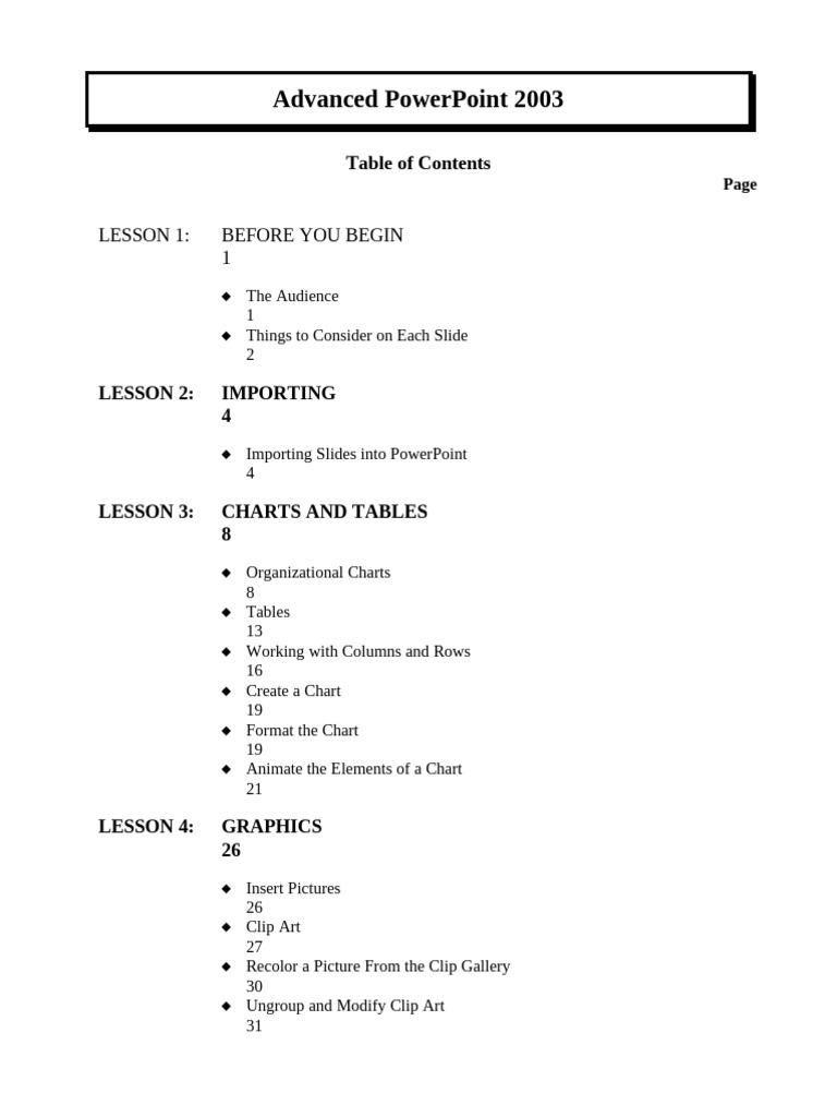 Advanced PP 2003 | PDF | Page Layout | Microsoft Power Point