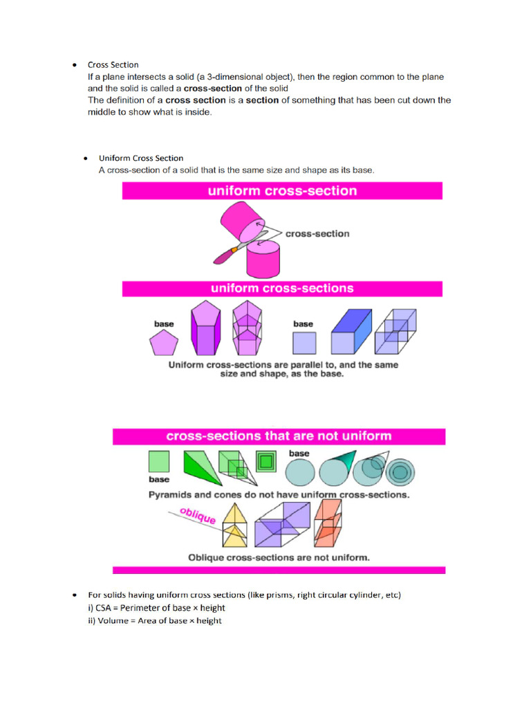 Cross Sections | PDF