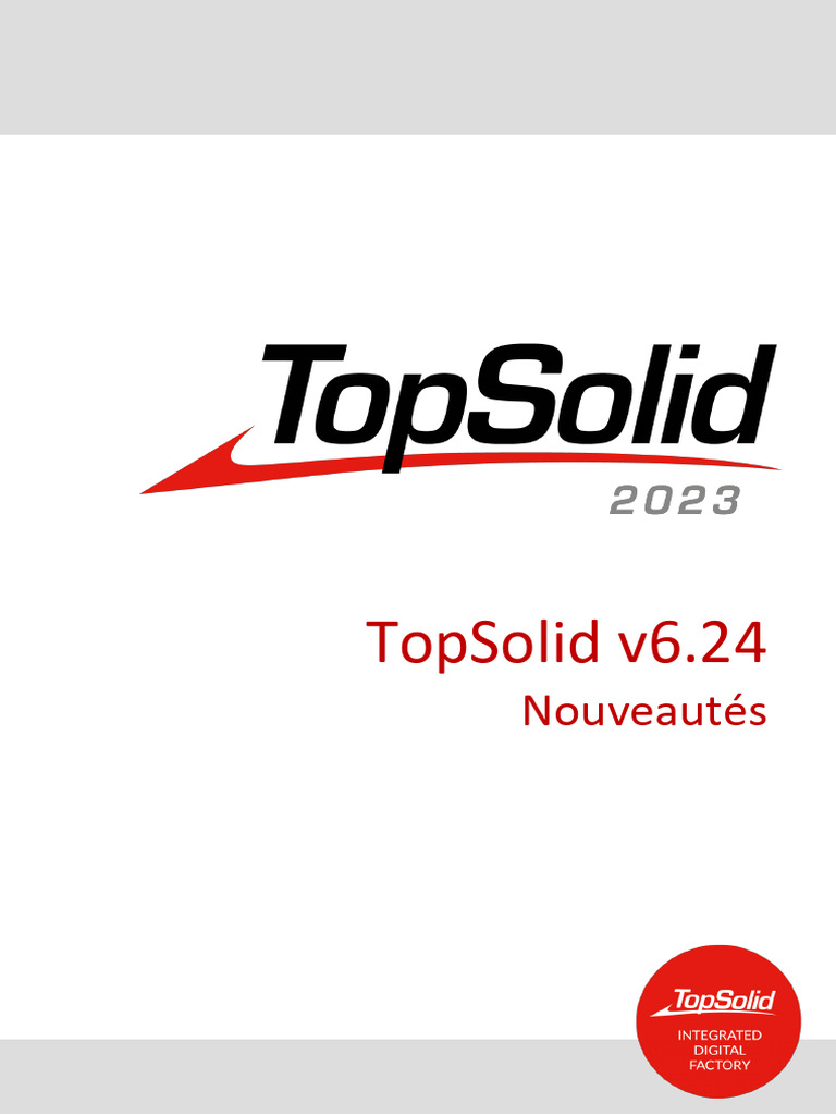 TopSolid What's New | PDF | Usinage | Macro-définition