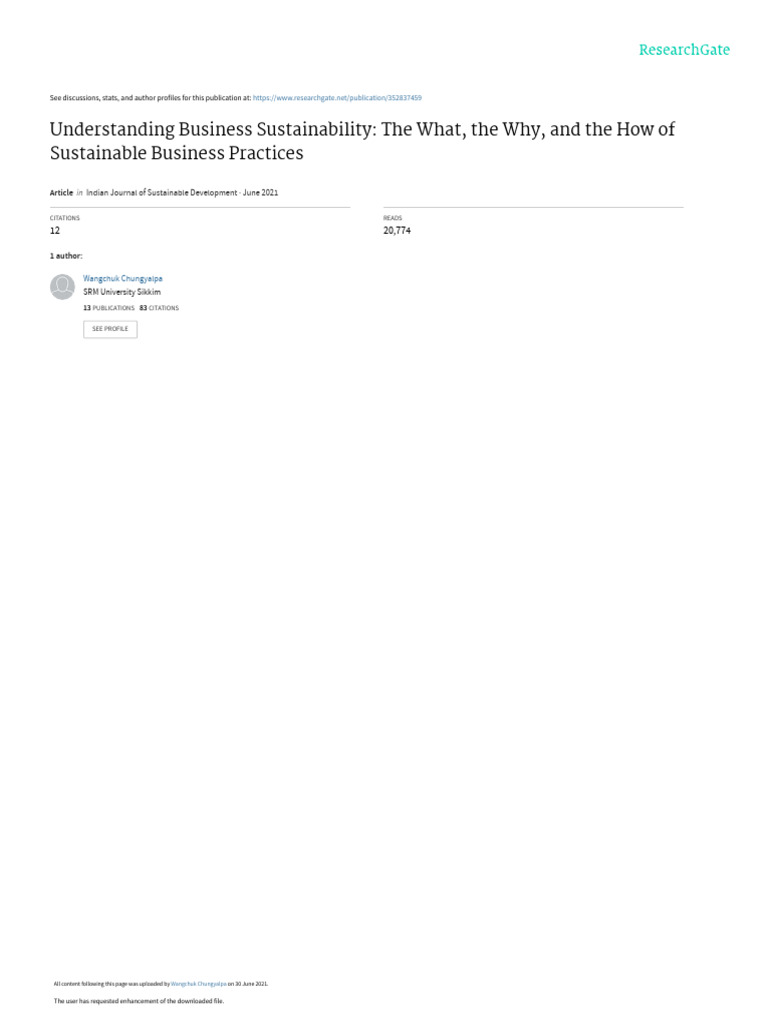 Sustainable Business Practices Explained | PDF | Sustainability ...