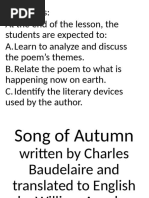 Autumn Poem by Alan Bold | PDF | Poetry | Poetics