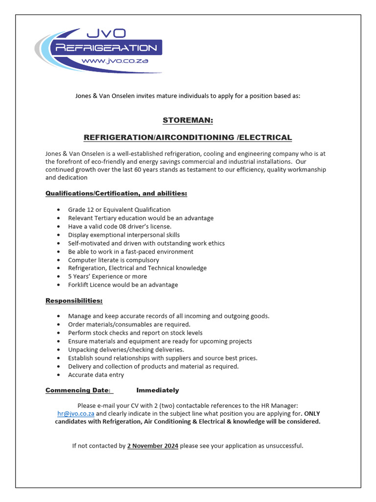 Storeman | PDF