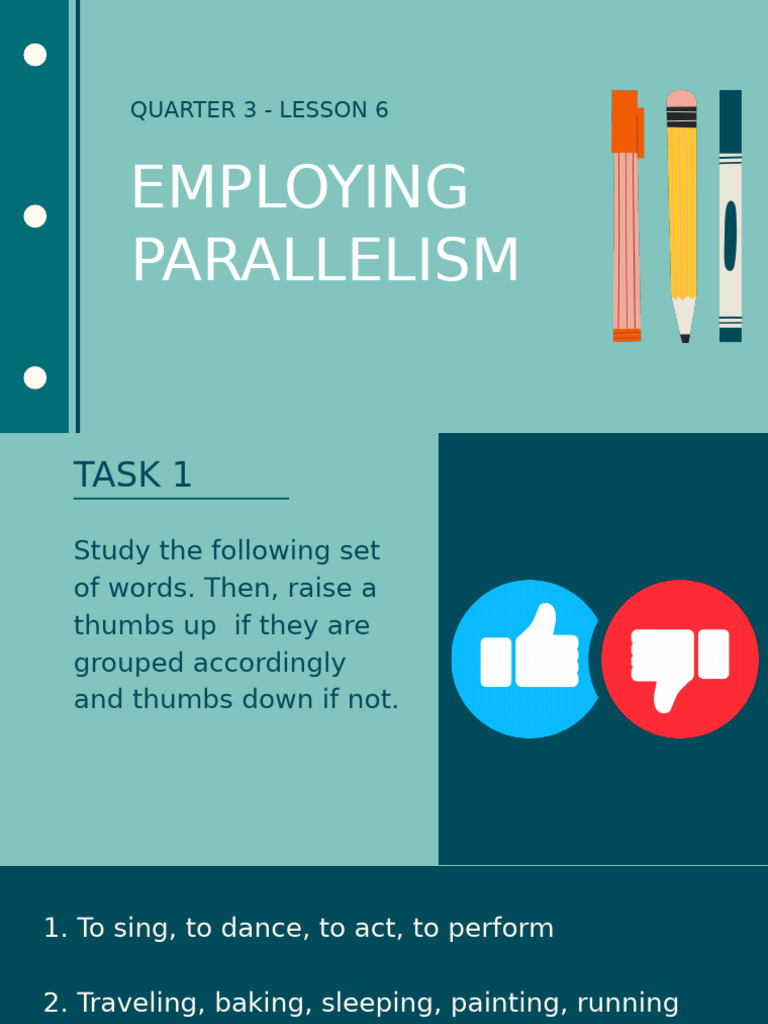 Mastering Parallel Structure in Writing | PDF | Verb | Adverb
