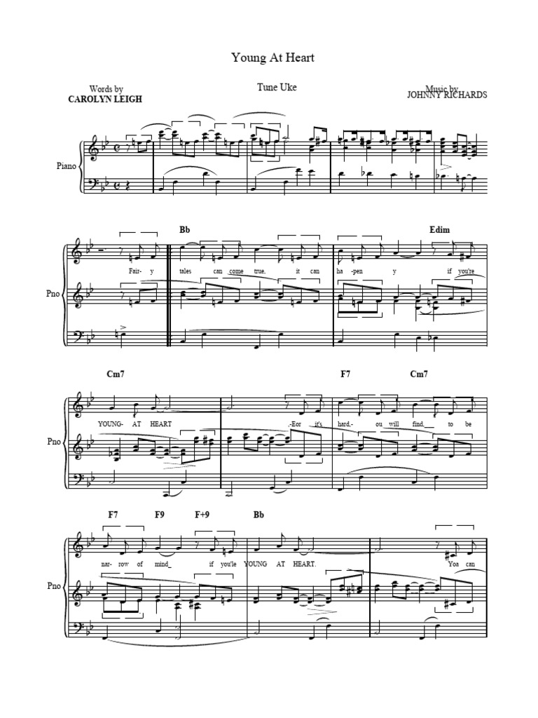 Young at Heart Sheet Music PDF | PDF