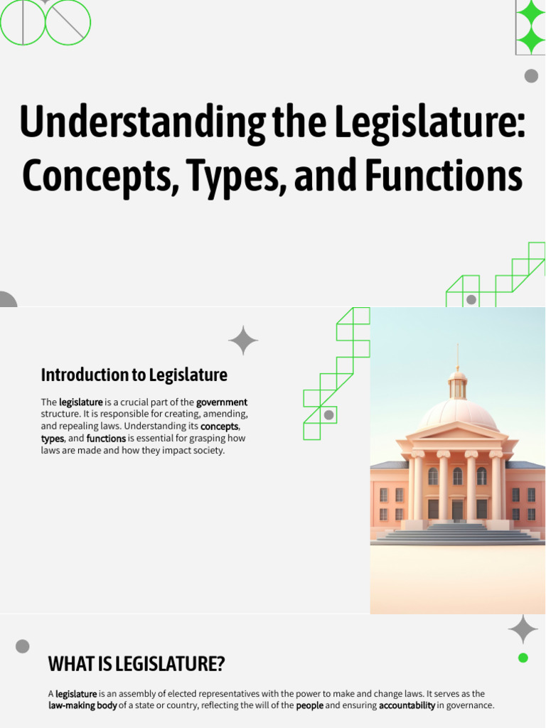 Understanding Legislature: Types & Functions | PDF | Legislature ...