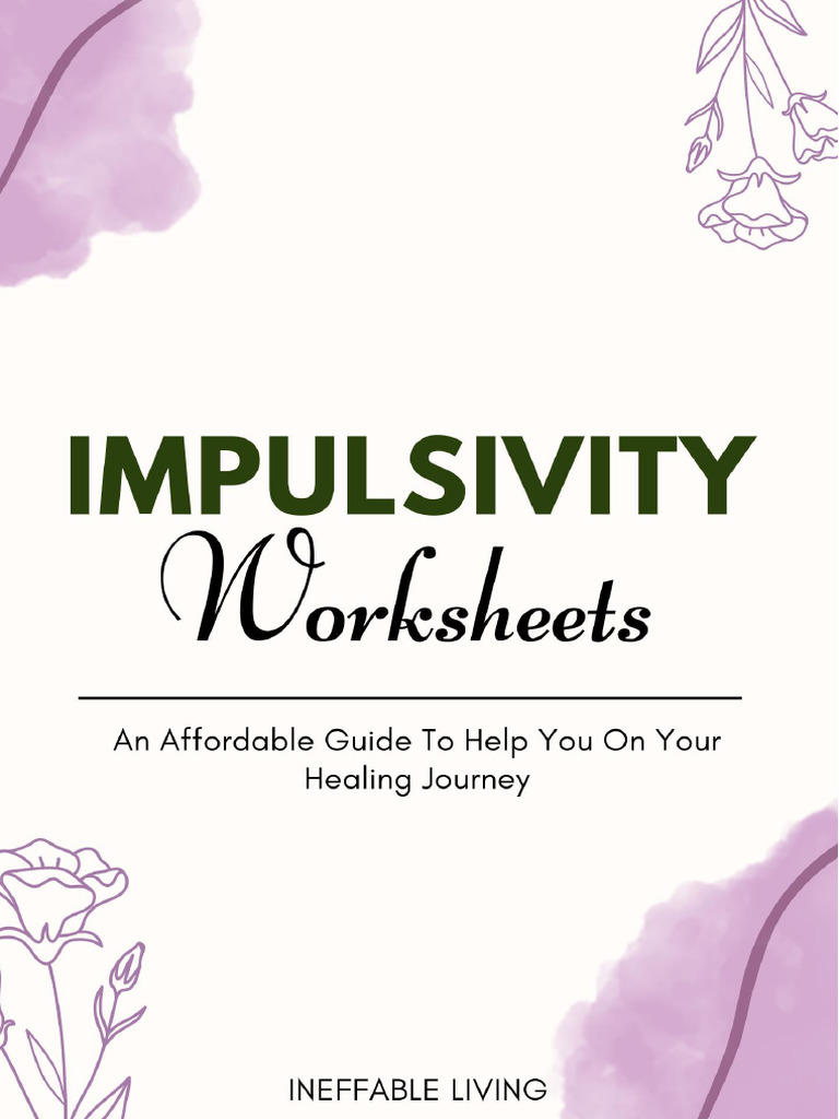 Impulsivity Worksheets PDF Impulsivity Thought