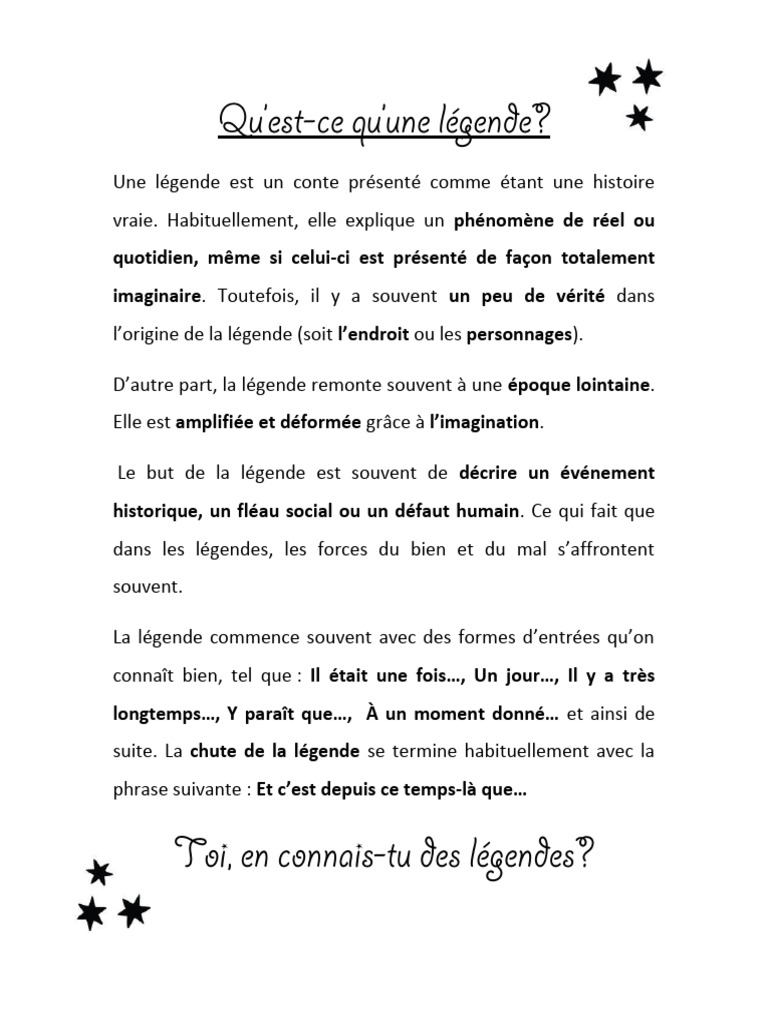 Définition de la légende | PDF