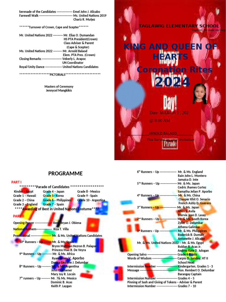 Coronation Rites for United Nations 2024 | PDF