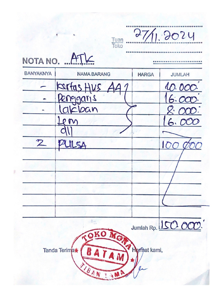 Nota No. | PDF