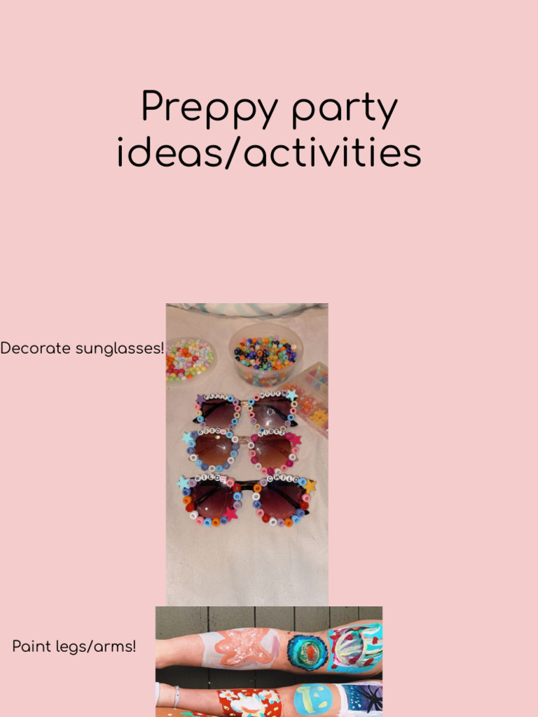 Fun Preppy Party Activities Ideas | PDF