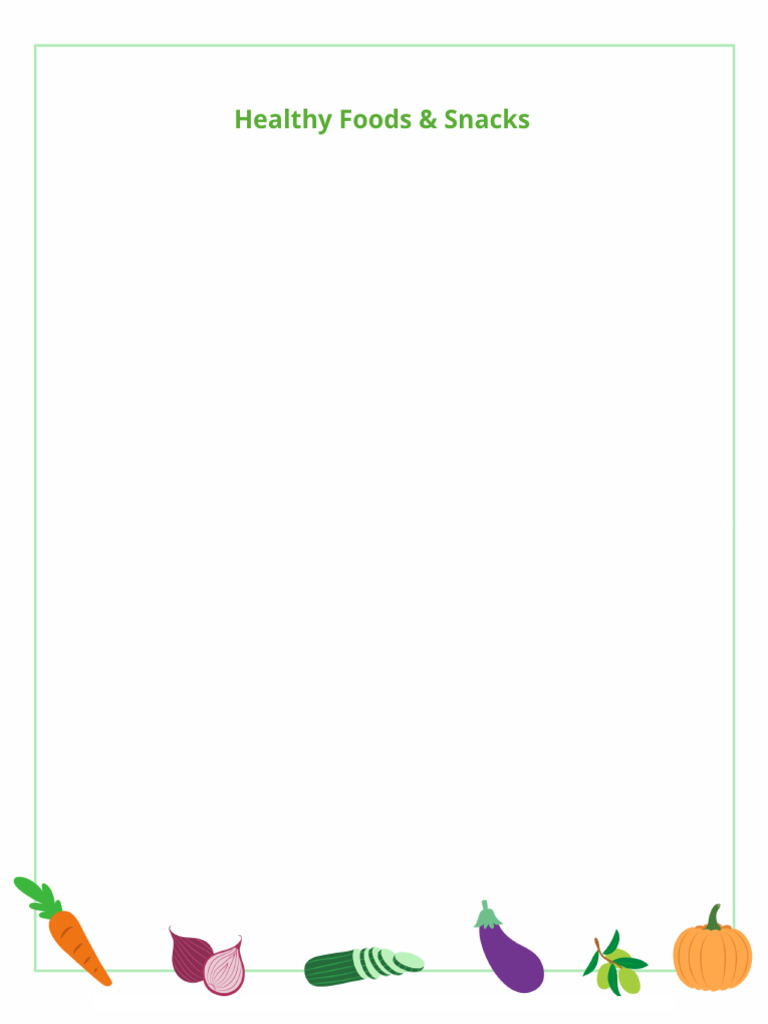 Healthy Foods & Snacks | PDF | Food And Drink Preparation | Western Cuisine