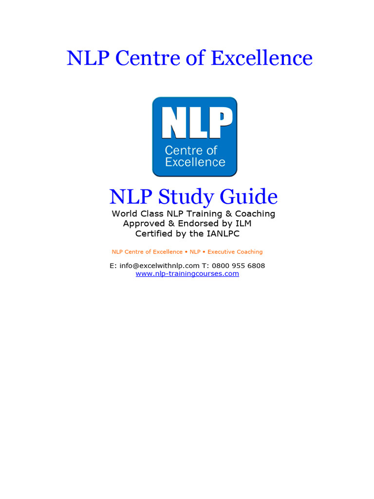 NLP Study Guide for Effective Learning | PDF | Experience | Perception