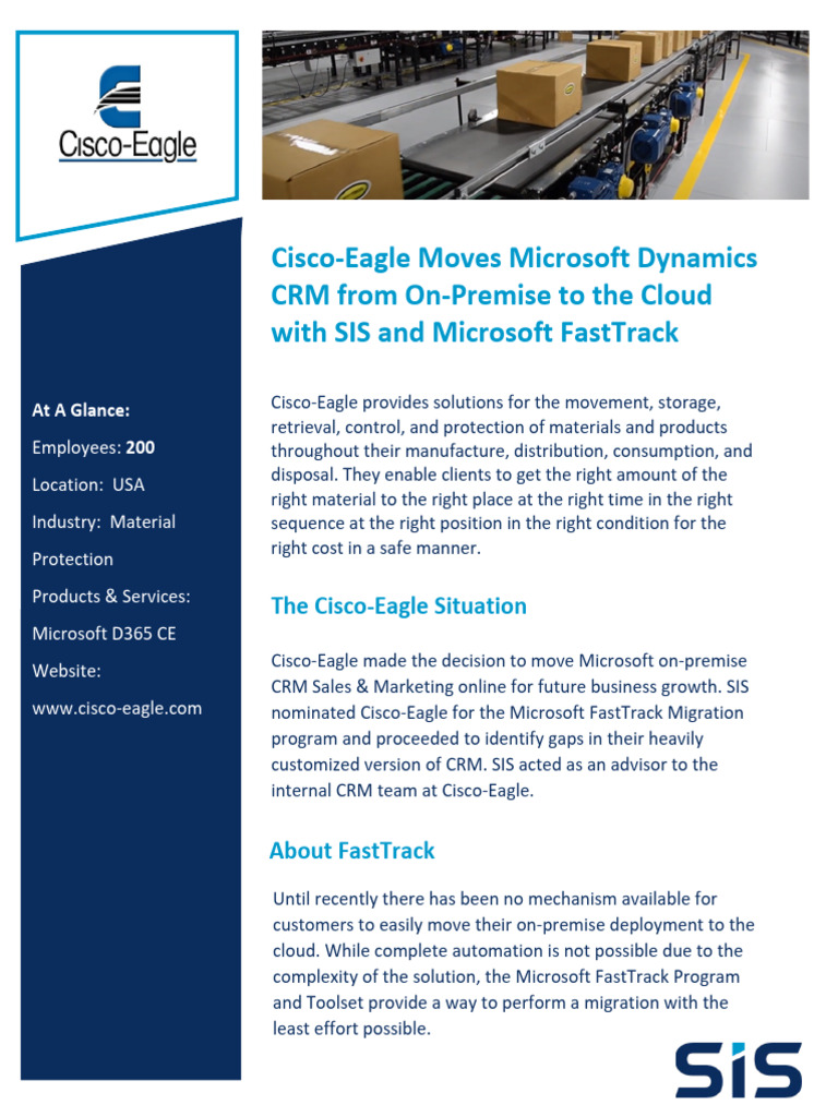 Cisco Eagle Case Study Pdf Customer Relationship Management Cloud