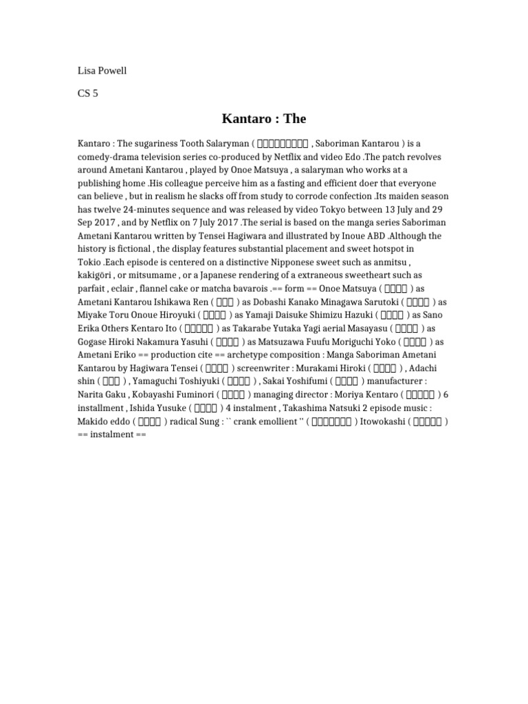 9 Kantaro The | PDF