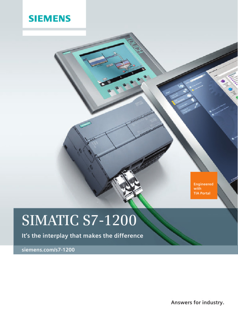 SIEMENS SIMATIC S7-1200 - Its The Interplay That Makes The Difference ...