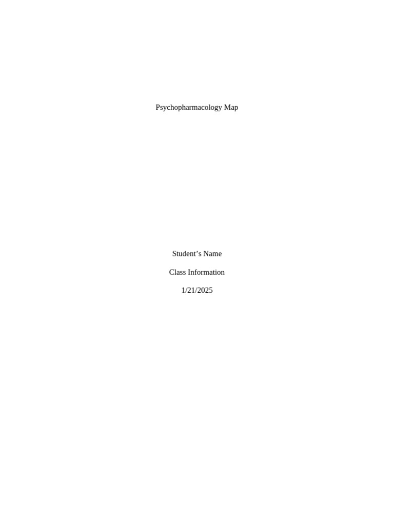 Psychopharmacology Treatment Map for MDD & GAD | PDF | Major Depressive ...