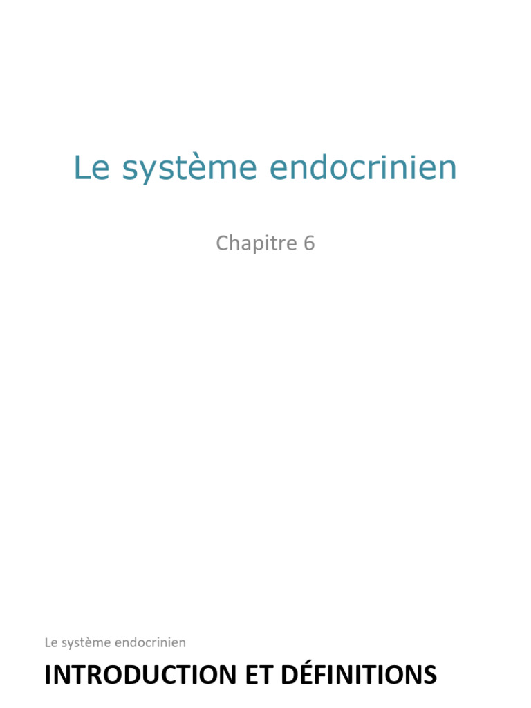 Régulation du Système Endocrinien | PDF | Insuline | Hormone