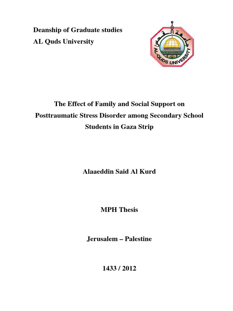 Family & Social Support Impact on PTSD | PDF | Health Care | Psychology