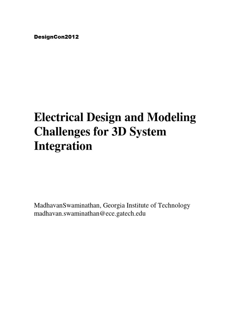1-MP2 Paper Electrical Design and Modeling | PDF | Mosfet | Dielectric