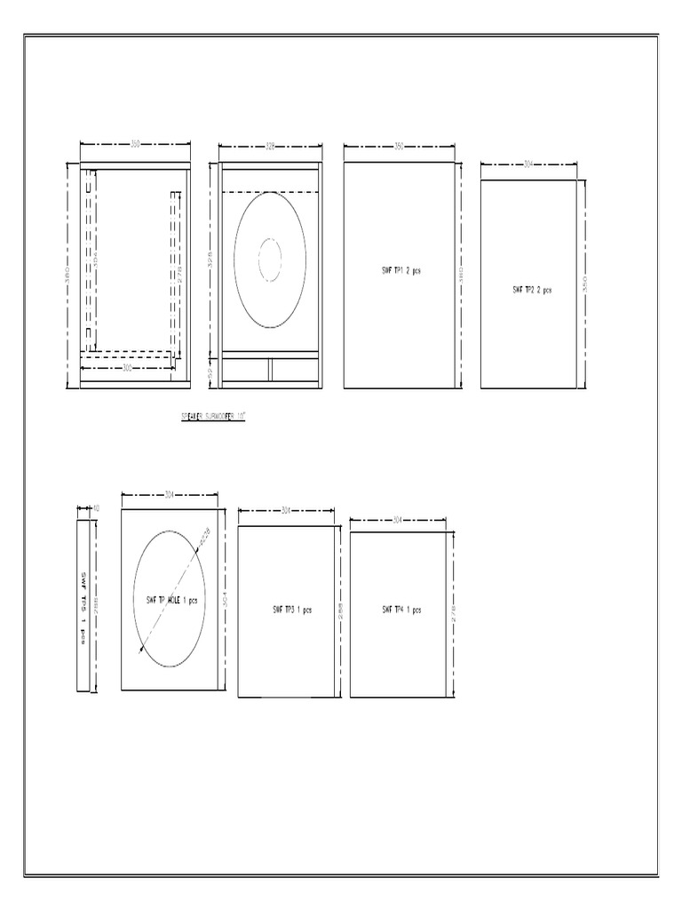 Drawing Speaker Box-Layout2 | PDF