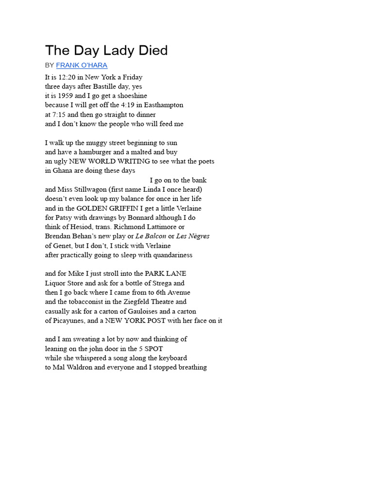 The Da Lady Died PDF