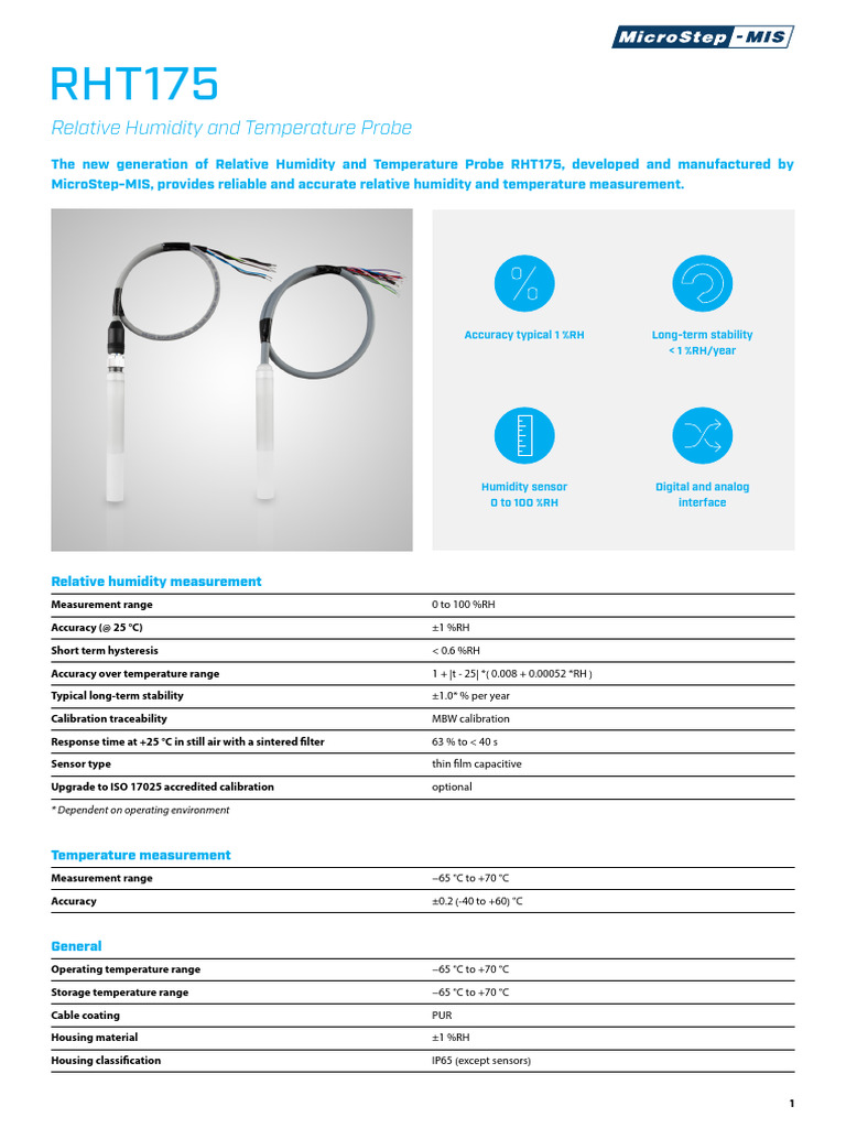 Precision Humidity & Temp Probe | PDF | Metrology | Applied And ...