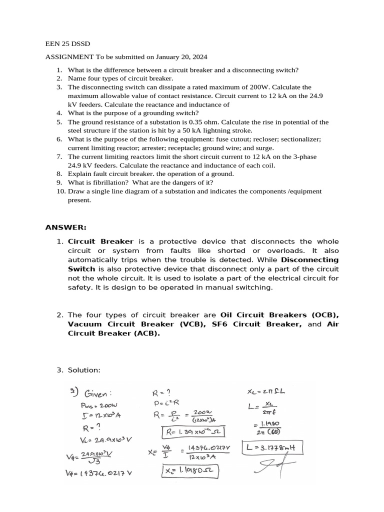 Circuit Breakers and Electrical Safety | PDF | Electrical Substation ...